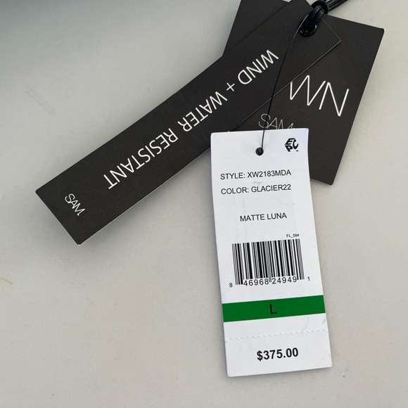 SAM. New York - Matte Luna Down Puffer Jacket Glacier Blue - Size Large - NWT - Picture 2 of 16